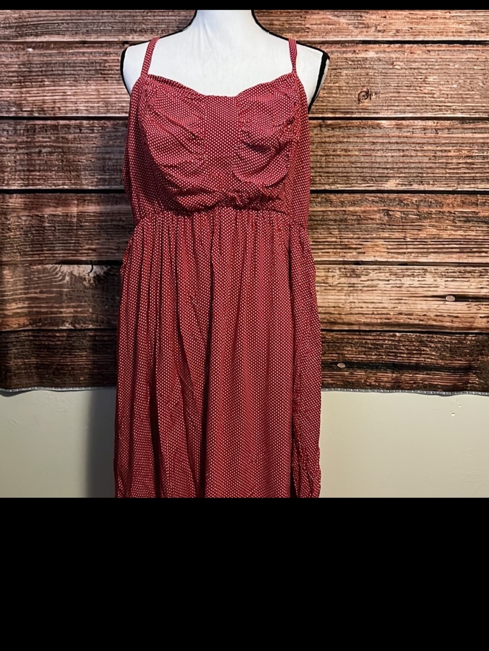torrid Red with White Microdot Maxi Dress